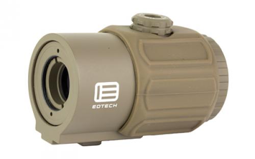 EOTech G43, 3X Magnifier, QD Mount, Switch to Side, 34mm , Matte Finish, Tan, Includes Mount G43.STSTAN