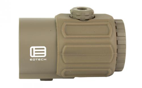 EOTech G43, 3X Magnifier, QD Mount, Switch to Side, 34mm , Matte Finish, Tan, Includes Mount G43.STSTAN