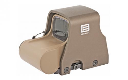 EOTech Tactical, Holographic, Non-Night Vision Compatible Sight, Red Reticle, 68MOA Ring with 1MOA Dot, Tan, Rear Buttons, Includes CR123 Battery XPS2-0TAN