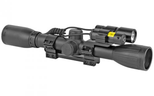 Gamo Varmint Hunter, Rifle Scope w/ Light and Red Laser, 4X32mm, 1" Maintube, Black Color 6212045154