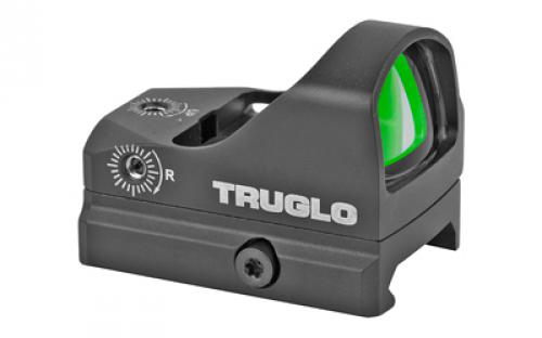 Truglo TRU-TEC Micro Red Dot, 1X23, 3MOA, 23mm X 17mm Multi-Coated Objective Lens, Matte Black, Hardshell Cover, 45 Degree Offset Mount, and CR2032 Battery Included TG-TG8100BM