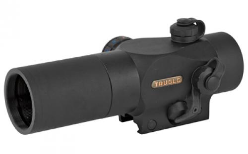 Truglo Triton Red Dot, 30mm, 3MOA, Red/Green/Blue Reticle Colors, Remote Pressure Switch, See-Thru/Flip-up Lens Caps, Integrated Lanyard System, Fits Picatinny, Black Finish TG-TG8230TB