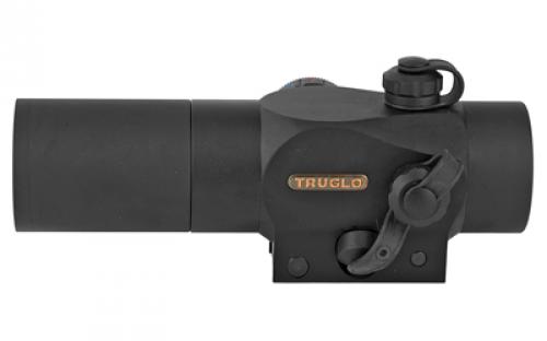 Truglo Triton Red Dot, 30mm, 3MOA, Red/Green/Blue Reticle Colors, Remote Pressure Switch, See-Thru/Flip-up Lens Caps, Integrated Lanyard System, Fits Picatinny, Black Finish TG-TG8230TB