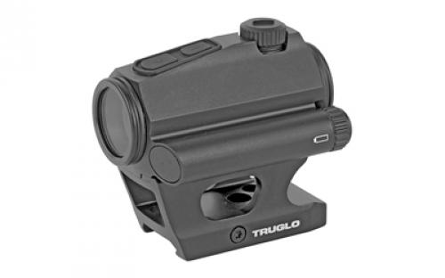 Truglo IGNITE, Red Dot, 1X22mm, 2 MOA Green Dot, Black, Includes High and Low Picatinny/Weaver Mount and Rubber Lens Cover TG-TG8322GN