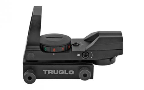 Truglo Red Dot, Black Finish, Multiple Reticle, Dual Color Open Dot Sight, 34mm TG-TG8360B