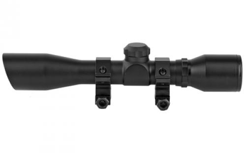 Truglo 4x32 Compact Scope Series, Strut 'N Rut Shotgun Scope, 4X32, 1", Diamond Shotgun Reticle, Waterproof, Fog Proof, Nitrogen Gas Filled, Rubber Eye Guard, 4" Eye Relief, Compact/Lightweight, Mounting Rings Included, Matte Black Finish TG-TG8504BD