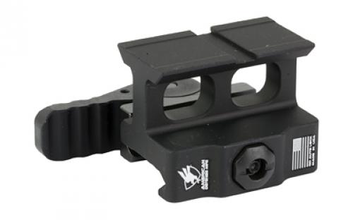 American Defense Mfg. AD-509T, Optic Mount, Co-Witness Height, Anodized Finish, Black, Quick Release, Fits Holosun 509T Footprint AD-509T-10-STD