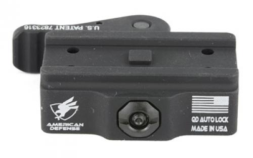 American Defense Mfg. Mount, Quick Detach, Fits Aimpoint T1/T2/CompM5, Low Profile, Black AD-T1-L-STD