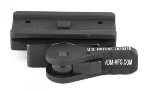 American Defense Mfg. Mount, Quick Detach, Fits Aimpoint T1/T2/CompM5, Low Profile, Black AD-T1-L-STD