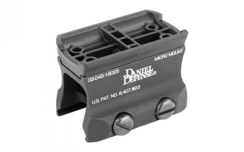 Daniel Defense Micro Aimpoint Mount, Fits Picatinny, Includes Lower 1/3 Adapter, Black 03-045-18025