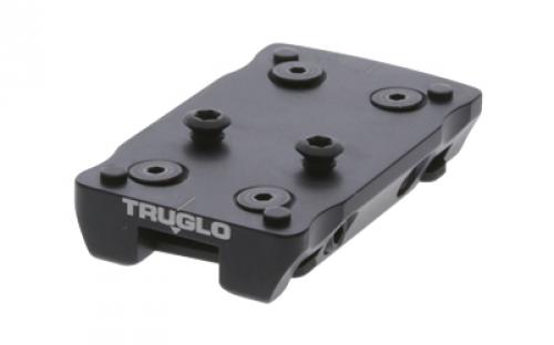 Truglo Red Dot Sight Mount, For Shotgun Vent Rib Barrel with 0.236 to 0.395 Vent Ribs Width, Fits Trijicon RMR, Nitride Finish, Black TG-TG8954U2