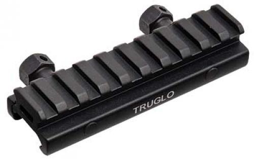 Truglo Picatinny Style Riser Mount, Raises Mounting Surface by 1/2, approximately 4 in length, Black TG-TG8970B