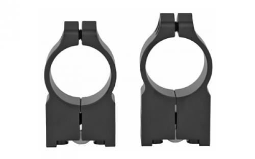 Warne Fixed Ring Set, Fits Ruger M77, 1 High, Matte Finish 2R7M