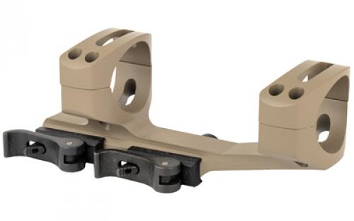 Warne Quick Detach Cantilever Mount, 34mm, Fits AR Rifles, Extended Skeletonized, Dark Earth Finish QDXSKEL34DE