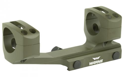 Warne Generation 2 Mount, 1, Fits AR Rifles, Extended Skeletonized, OD Green Finish XSKEL1OD