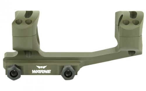 Warne Generation 2 Mount, 30mm, Fits AR Rifles, Extended Skeletonized, OD Green Finish XSKEL30OD