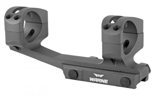 Warne Generation 2 Mount, 30mm, Fits AR Rifles, Extended Skeletonized, Grey Finish XSKEL30TG