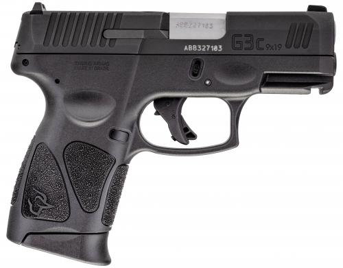 TAURUS G3C 9MM BK/BK 3.2" 12+1 2 MAGS  