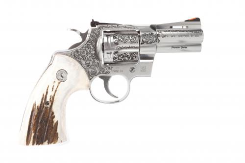 COLT PYTHON 357MAG 3 ENGRAVED/STAG  