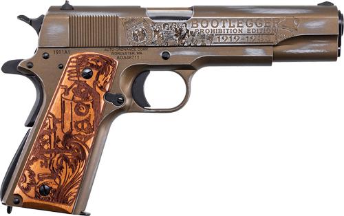 AUTO-ORDNANCE 1911A1 .45ACP BOOTLEGGER WOOD GRIPS