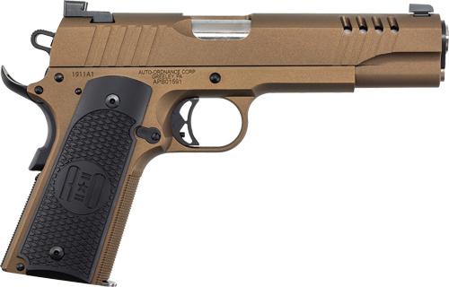 AUTO-ORDNANCE 1911A1 .45ACP SS BURNT BRONZE G10 GRIPS