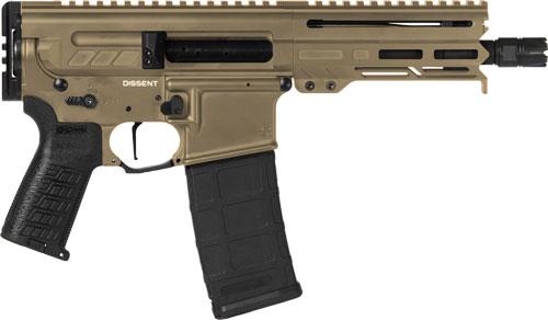 CMMG PISTOL DISSENT MK4 5.56MM 6.5 30RD COYOTE TAN