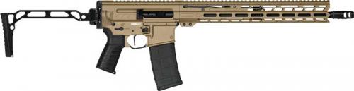 CMMG RIFLE DISSENT MK4 9MM 16 RDB/9ARC FOLDING STOCK TAN