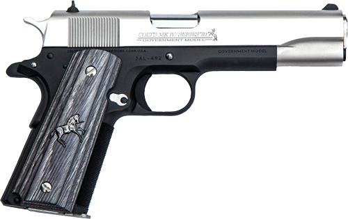 COLT 1911 .38 SUPER 5  JAL DARK HORSE NICKEL SLIDE (TALO)